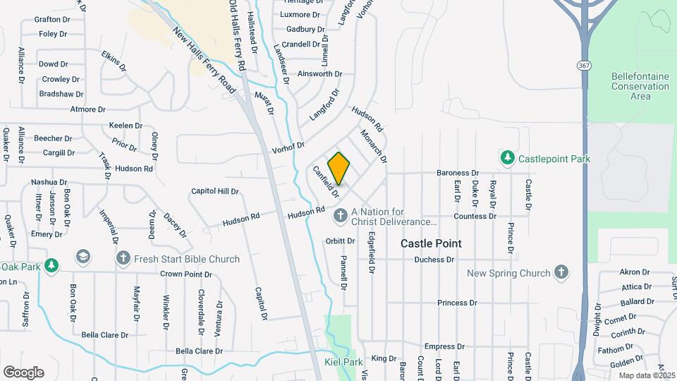 10410 Canfield Dr Map and Location Details