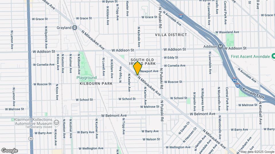 3414 N Milwaukee Ave-Unit -3414-1S Mapa y Detalles de la Ubicación
