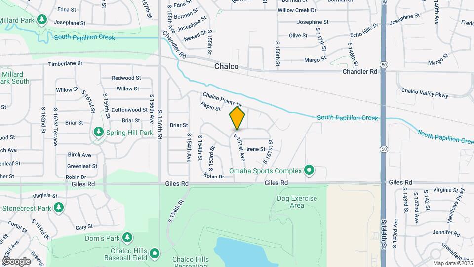 15141 Rock Creek Dr Mapa y Detalles de la Ubicación