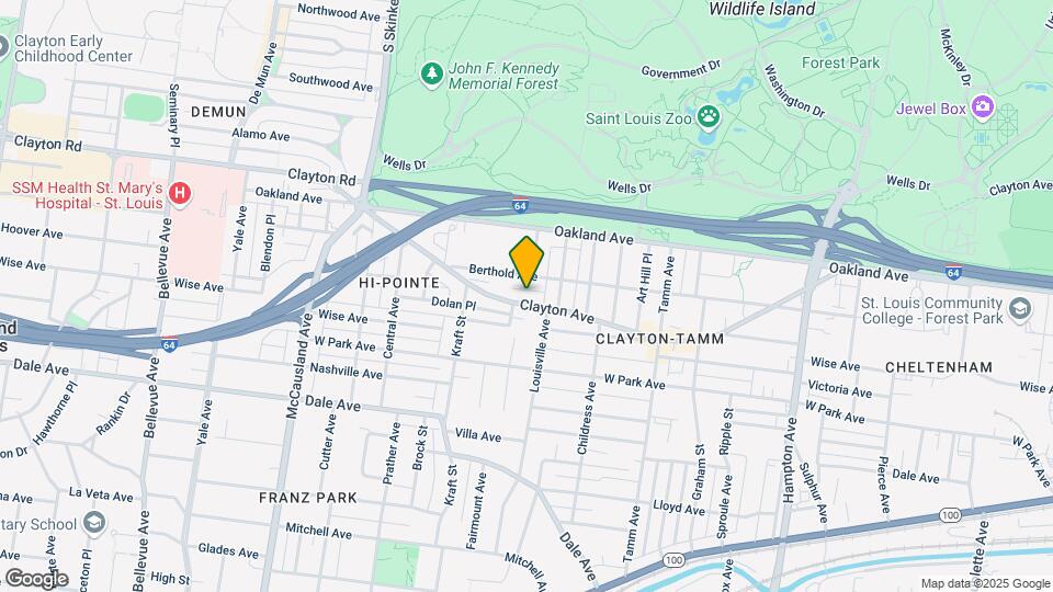 6533 Clayton Ave Map and Location Details