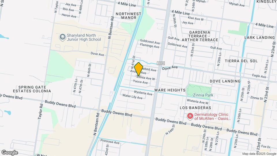 3921 Zinnia Ave Map and Location Details