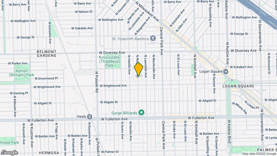 2625 N Ridgeway Ave Map and Location Details