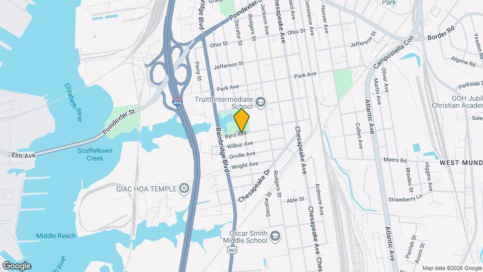 840 Byrd Ave Map and Location Details