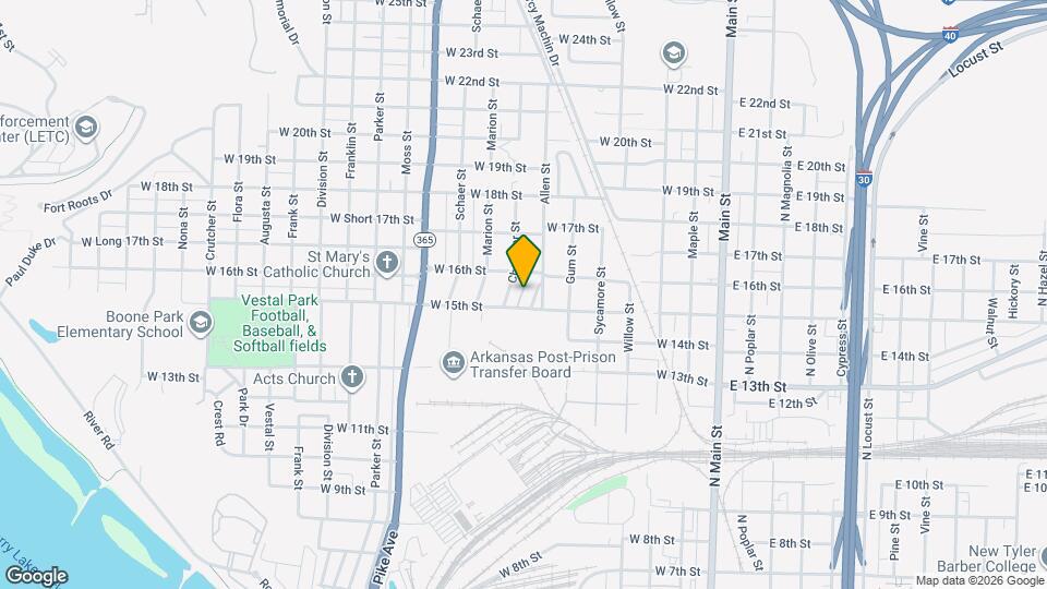 1512 1/2 Chandler St Map and Location Details