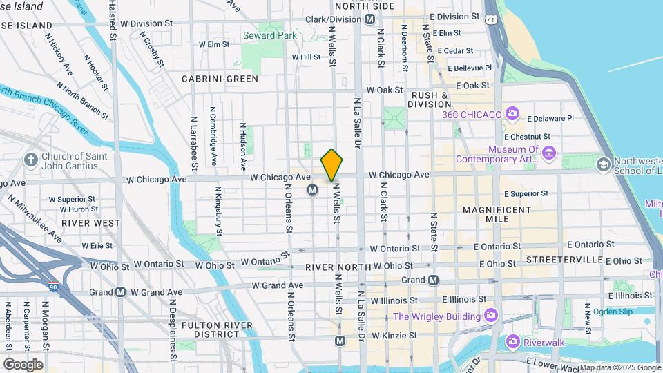 744 N Wells St, Unit 823 Mapa y Detalles de la Ubicación