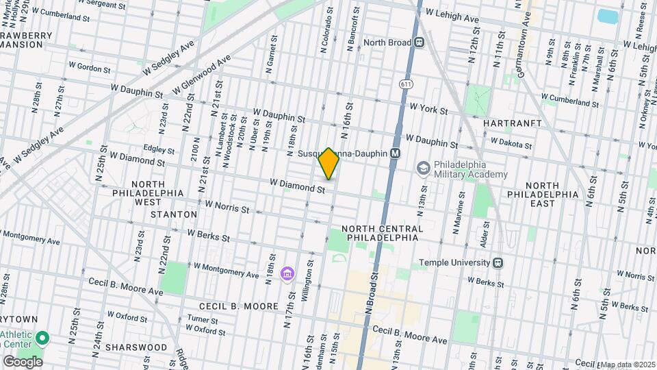 1603 W Diamond St Map and Location Details