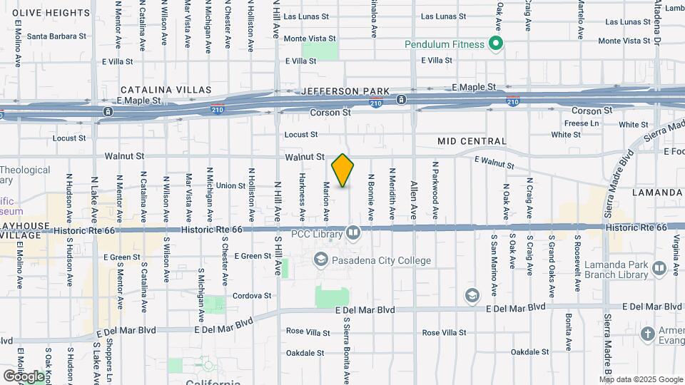 95 N Sierra Bonita Ave Map and Location Details