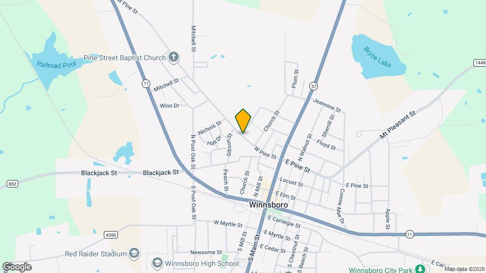 308 W Pine St Map and Location Details