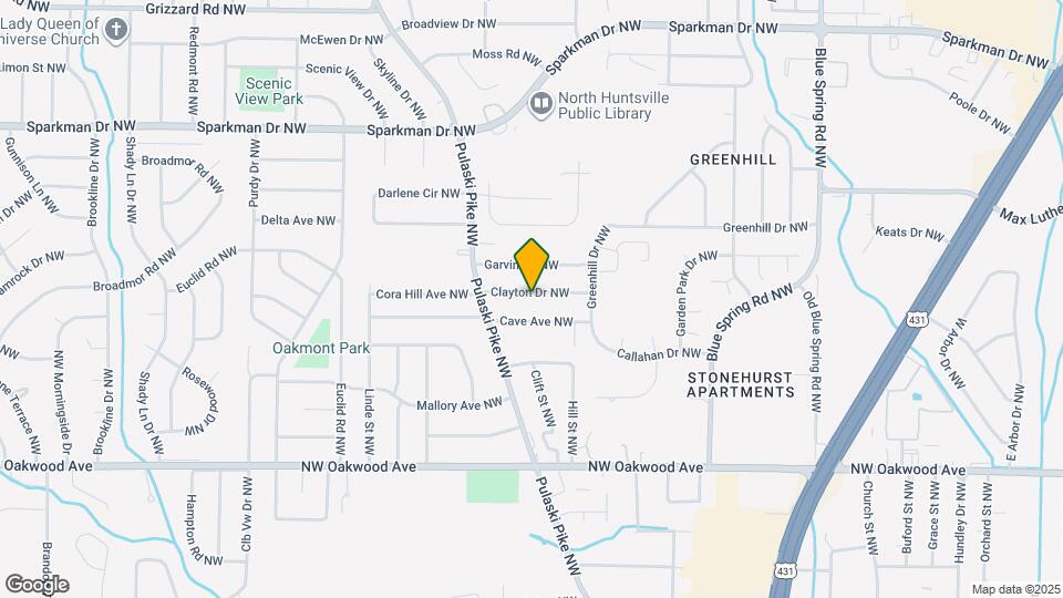 2727 Clayton Dr NW Map and Location Details