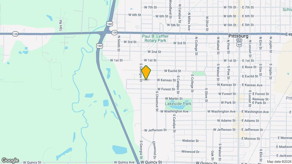 717 W Kansas St Map and Location Details