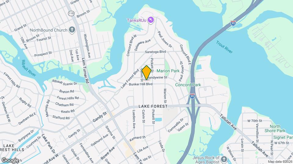 1031 Bunker Hill Blvd Mapa y Detalles de la Ubicación