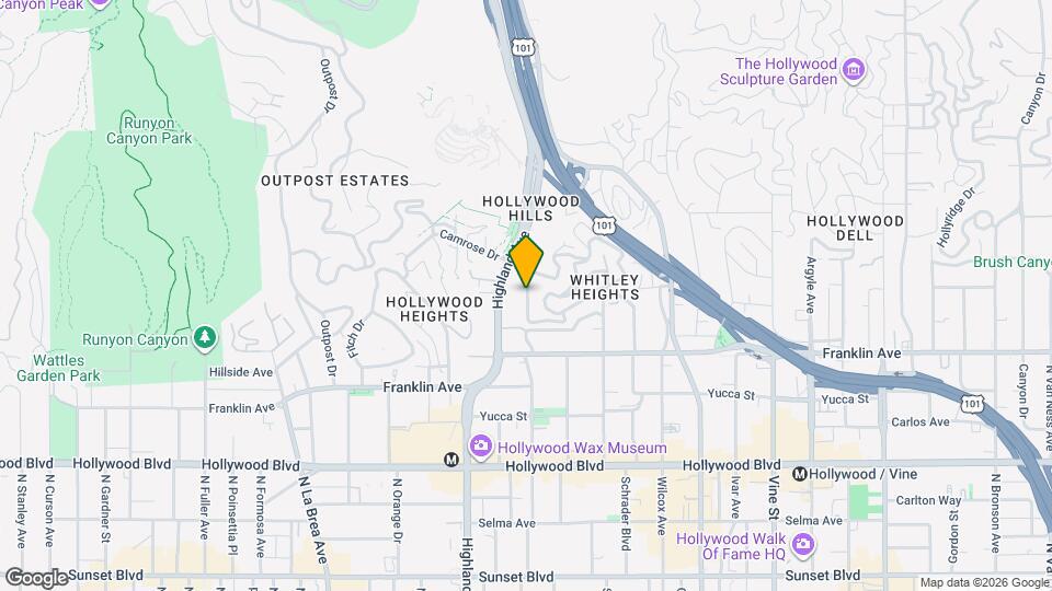 2057 N Las Palmas Ave Mapa y Detalles de la Ubicación