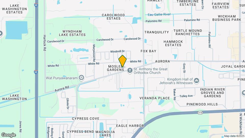 Aurora Pines Mobile Home Park Mapa y Detalles de la Ubicación