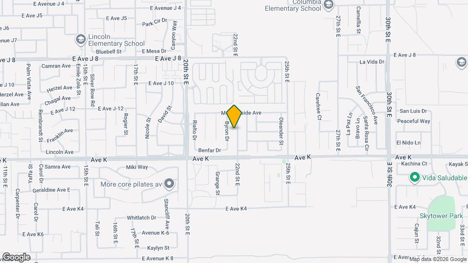 43705 22nd St E Map and Location Details