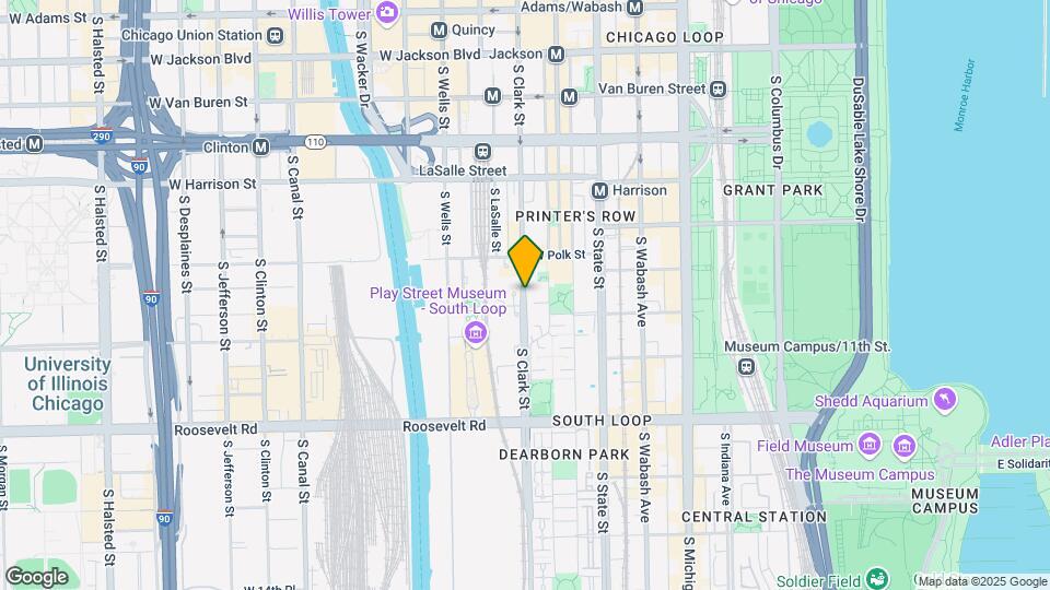 859 S Clark St Map and Location Details