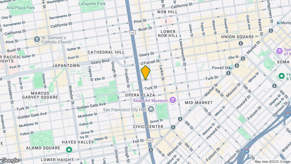 755 Eddy St Map and Location Details