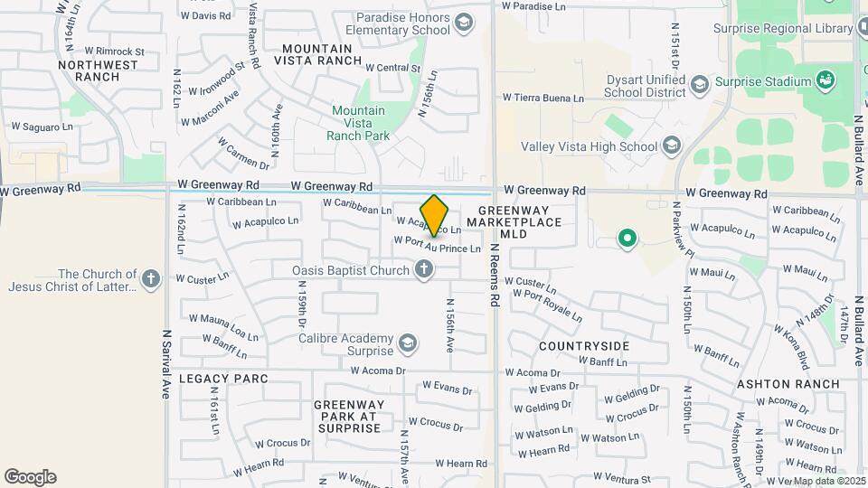 15612 W Port Au Prince Ln Map and Location Details