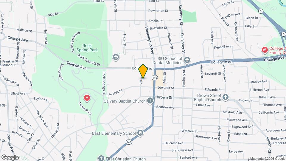 1603 Jersey St Map and Location Details