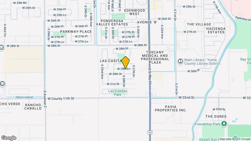 2867 W 29th Ln Map and Location Details
