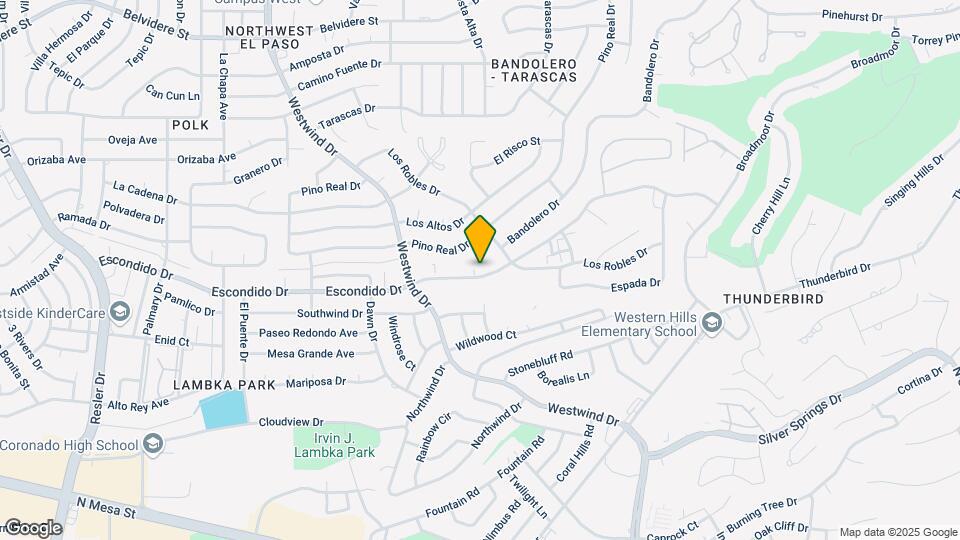 6350 Escondido Dr Map and Location Details