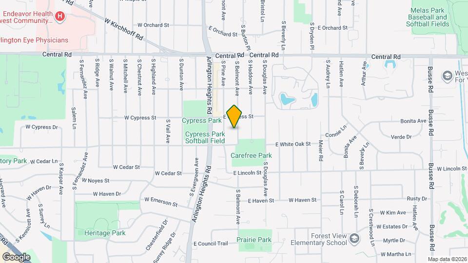 1226 S Belmont Ave Map and Location Details