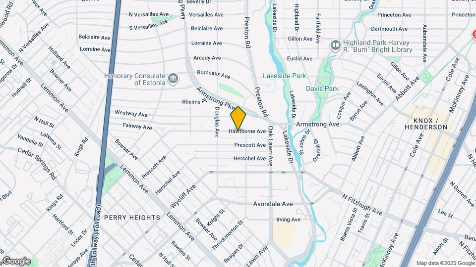 4142 Hawthorne Ave Map and Location Details