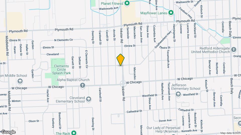 9639 Inkster Rd Map and Location Details