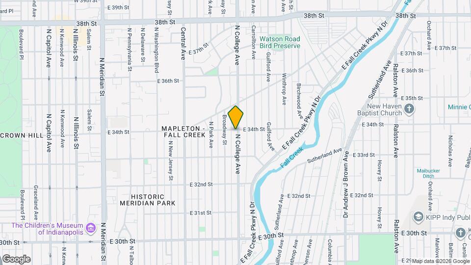 3370 N College Ave Mapa y Detalles de la Ubicación