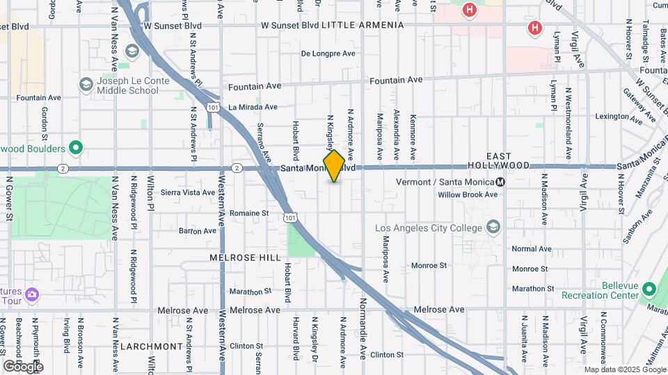 1045 N Ardmore Ave Mapa y Detalles de la Ubicación