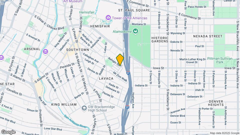 532 Refugio St Map and Location Details