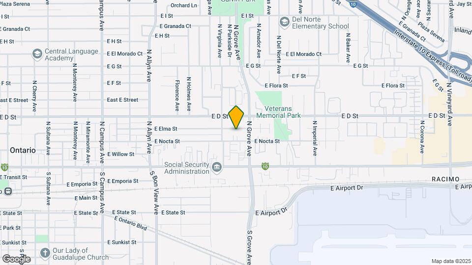 1162 E Elma St Mapa y Detalles de la Ubicación
