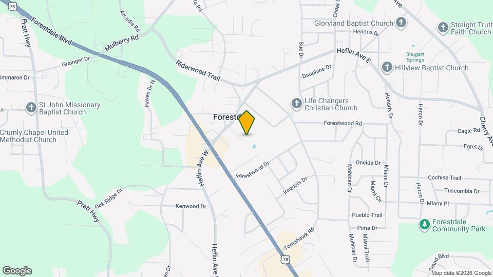 1533 Choctaw Dr Map and Location Details