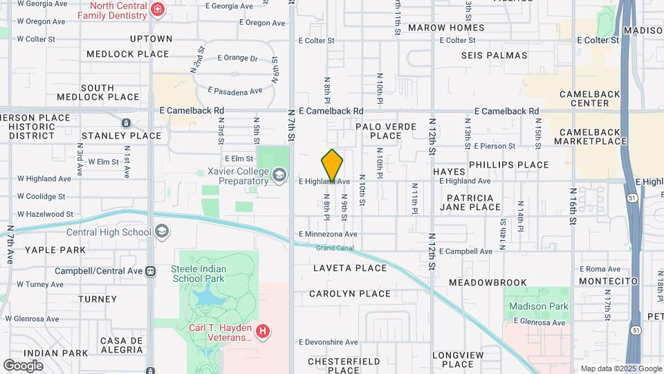 4641 N 8th Pl Map and Location Details