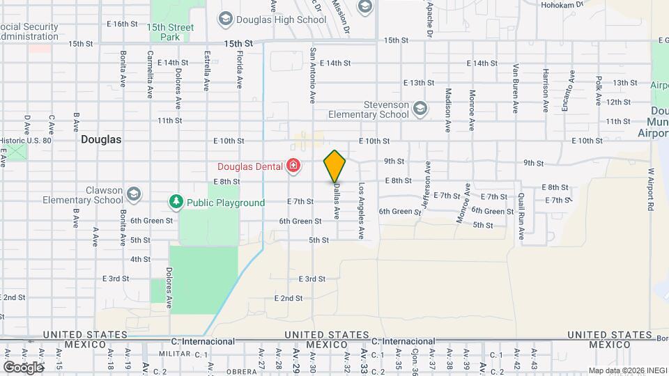 1955 E 8th St Map and Location Details