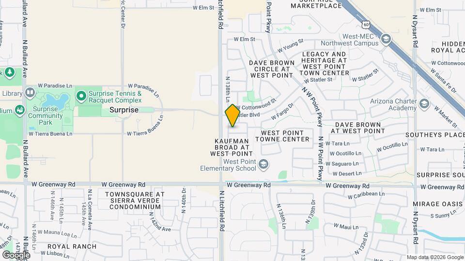 13856 W Ironwood St Mapa y Detalles de la Ubicación