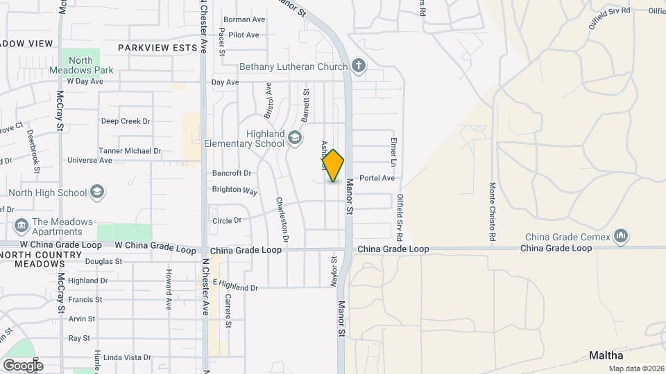 2516 Ashby St Map and Location Details