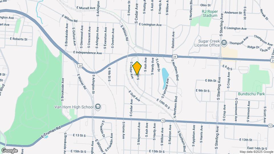 800 S Huttig Ave Map and Location Details