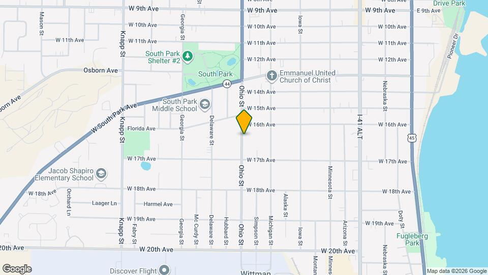 1646 Ohio St Map and Location Details