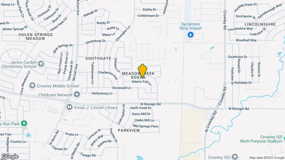 2728 Adams Fall Ln Map and Location Details