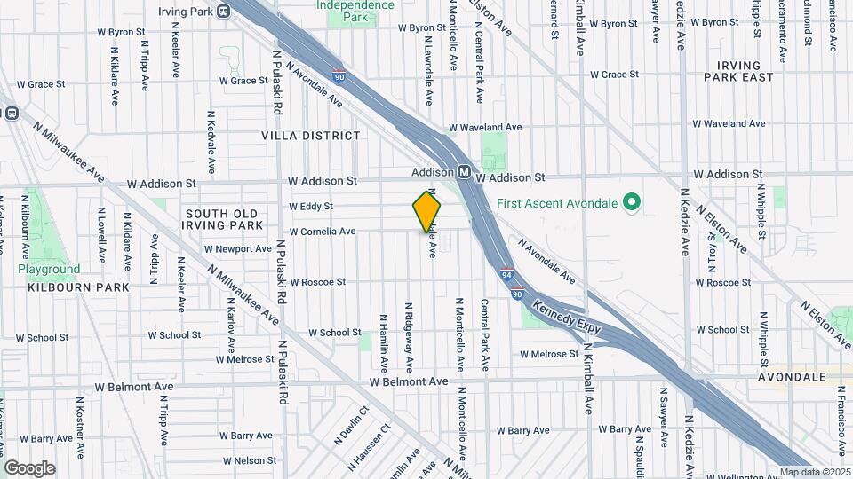 3450 N Lawndale Ave, Unit 1 Mapa y Detalles de la Ubicación