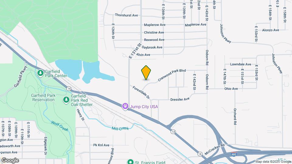 13205 Cranwood Park Blvd Map and Location Details