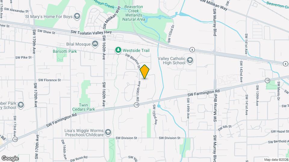 15459 SW Donna Ct Map and Location Details