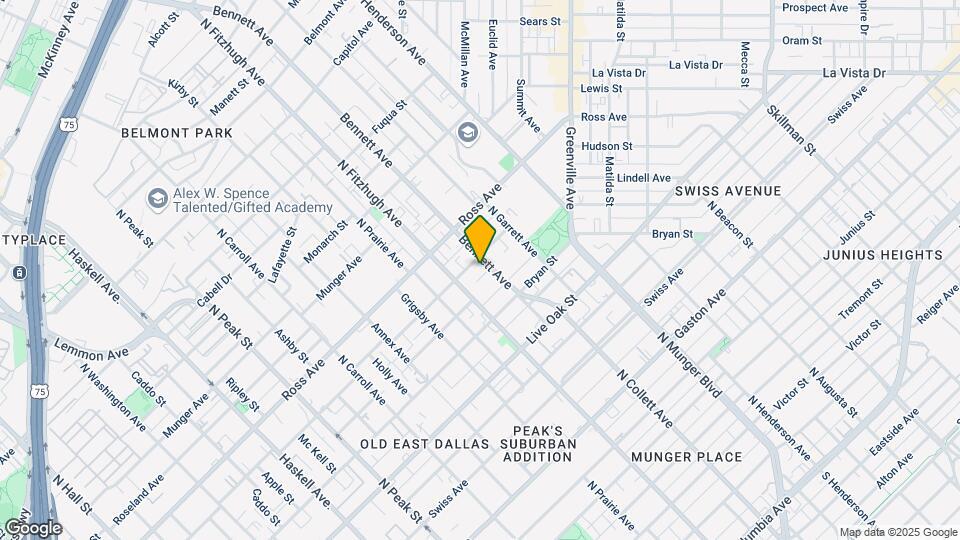1515 Bennett Ave Map and Location Details