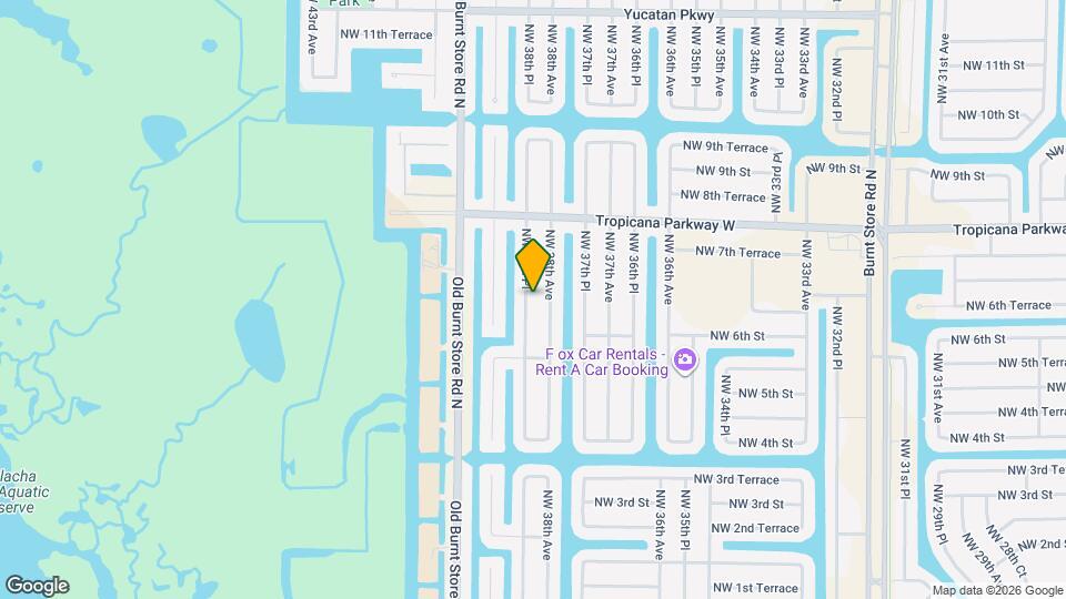 619 NW 38th Pl Map and Location Details