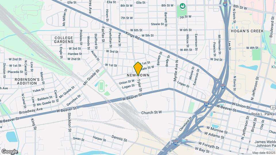 844 Tyler St Map and Location Details