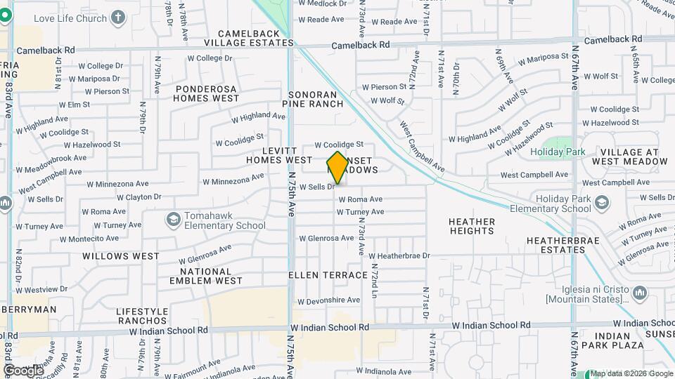 7331 W Sells Dr Mapa y Detalles de la Ubicación