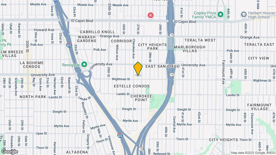3686-3698 Wightman St Mapa y Detalles de la Ubicación