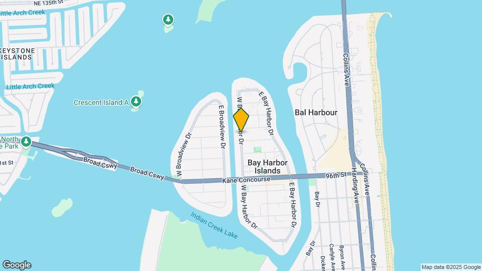9901 W Bay Harbor Dr Map and Location Details