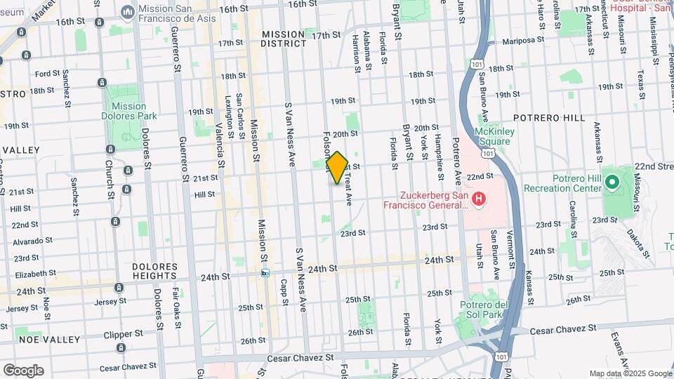 2567 Folsom St Mapa y Detalles de la Ubicación