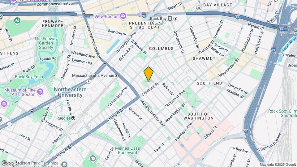 725 Tremont St Map and Location Details
